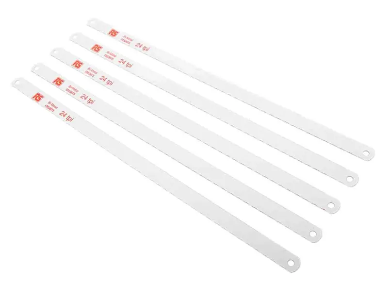 24 TPI Hacksaw Blades – Zinc-Plated Steel – Model ZPE201