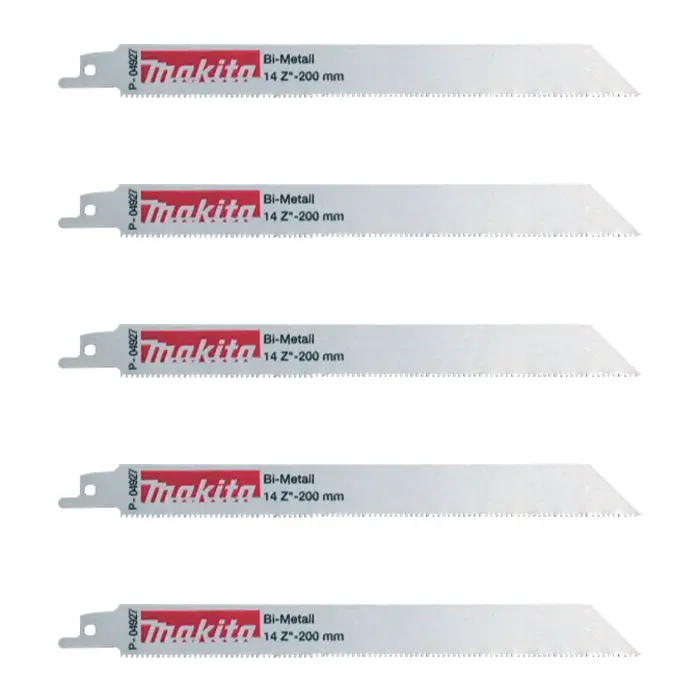 5-Pack 200mm Metal-Cutting Reciprocating Saw Blades – Makita-Compatible (ZCE017)