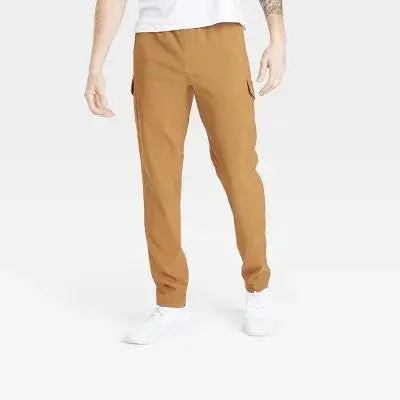 All In Motion Men’s DWR-Treated Cargo Pants with Loose Midweight Fit