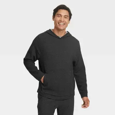 All In Motion Men’s Fleece Pullover Hoodie with Kangaroo Pocket (Open Box)