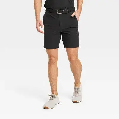 All In Motion Men’s Golf Shorts – Above-Knee, Quick-Dry, UPF 50+ – New