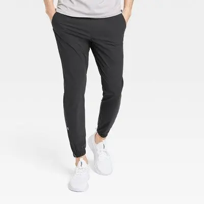 All In Motion Men’s Lightweight Tricot Joggers for Gym & Casual Wear