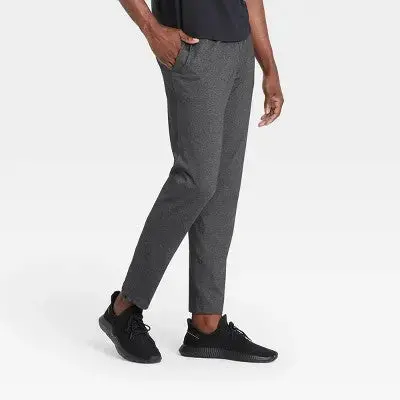 All In Motion Men’s Midweight Nylon Joggers – Durable Active Sweatpants – Open Box
