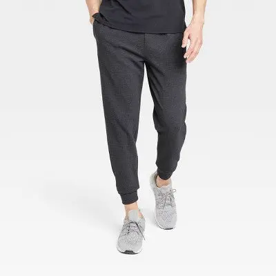 All In Motion Men’s Textured Fleece Workout Joggers – Midweight Training Pants