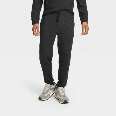 All In Motion Textured Fleece Joggers – Men’s Midweight Cotton Sweatpants