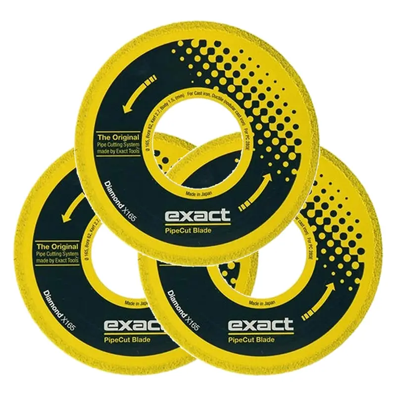 Diamond-Cut Blades for Exact 360E – 165mm, Cast Iron & Ductile Iron (ZPE107)