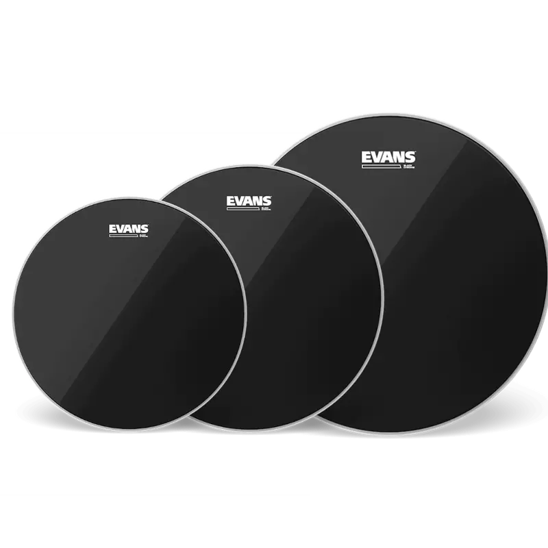 Evans Black Chrome Tom Pack – 10″, 12″, 14″ (FSN US Layout)