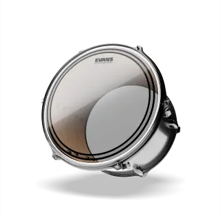 Evans EC Resonant Drumhead – Clear, Single-Ply Tom Bottom Head