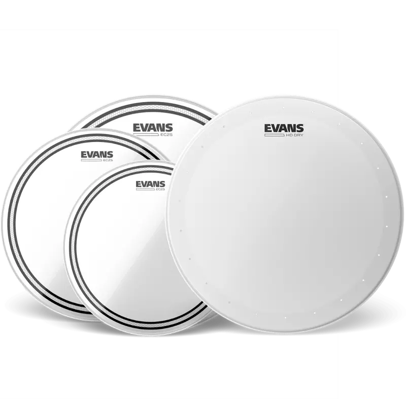 Evans EC2S Clear Tom Pack with 14″ HD Dry – FSN US Configuration