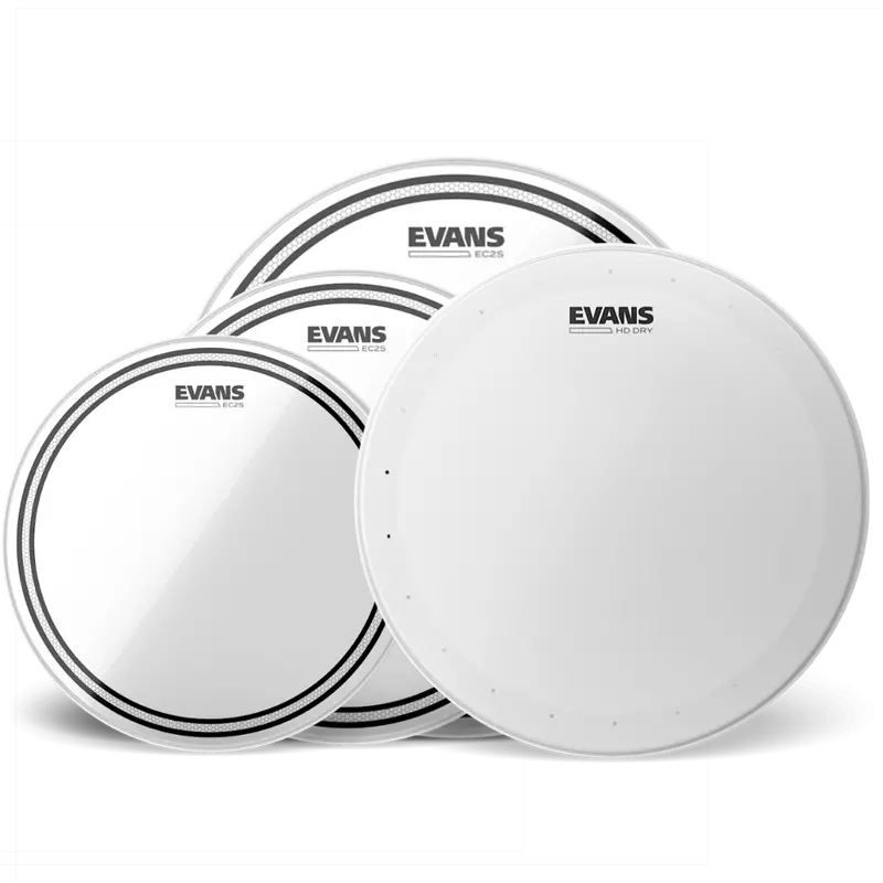 Evans EC2S Clear Tom Pack with 14″ HD Dry – STD US Configuration