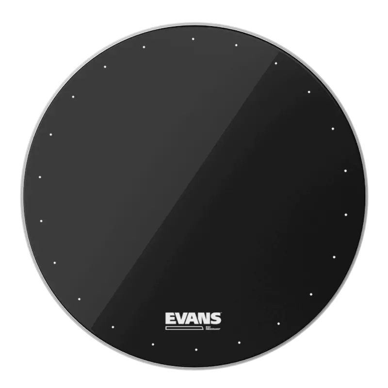 Evans EQ1 Black Bass Drum Resonant Head (22″)