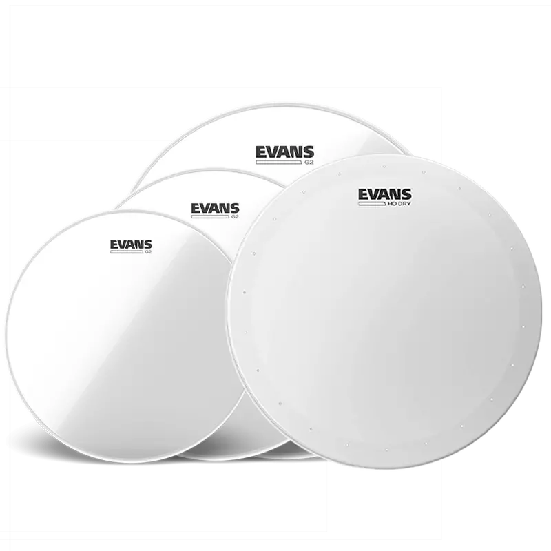 Evans G2 Clear Standard Tom Pack with 14″ HD Dry Damping Head