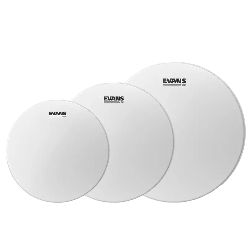 Evans G2 Clear Tom Pack – Fast-Response Tuning (10″, 12″, 14″)