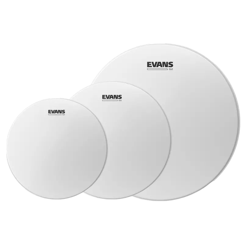 Evans G2 Clear Tom Pack – Rock Tuning (10″, 12″, 16″)