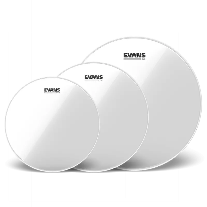 Evans G2 Clear Tom Pack – Standard Tuning (12″, 13″, 16″)