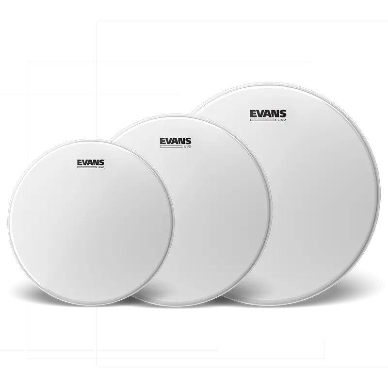 Evans UV2 Coated Tom Pack – Fusion Setup (10″, 12″, 14″)