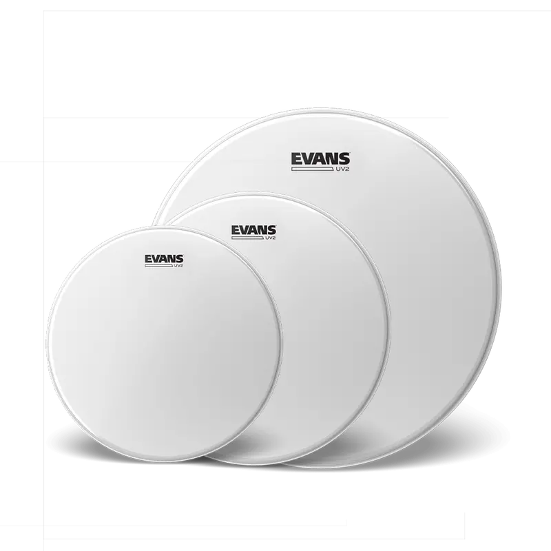 Evans UV2 Coated Tom Pack – Rock Tuning (10″, 12″, 16″)