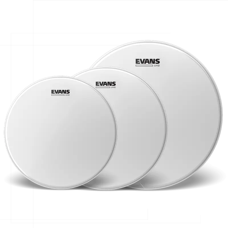 Evans UV2 Coated Tom Pack – Standard Sizes (12″, 13″, 16″)
