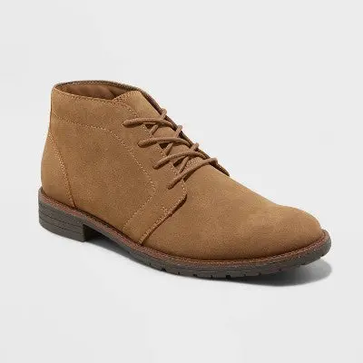 Goodfellow & Co Men’s Faux Suede Lace-Up Chukka Boots