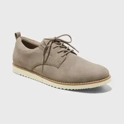 Goodfellow & Co Men’s Oxford Sneakers – Lace-Up Casual Loafers with Faux-Suede & Extra Cushioning