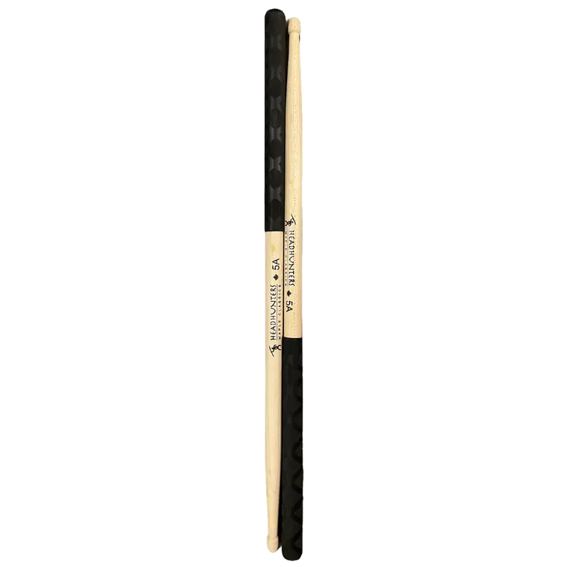 Headhunters Hickory Classic 5A Drumsticks with Standard Grip