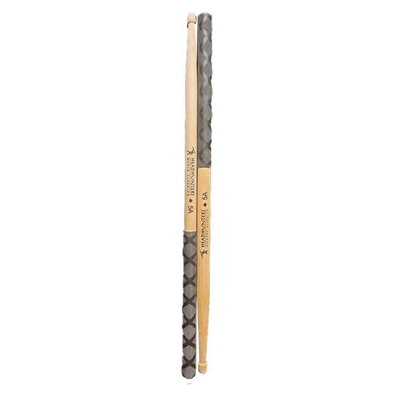 Headhunters Maple Classic 5A Grip Drumsticks – Enhanced Control Surface