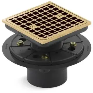Kohler K-9136-2MB Open-Box Square Shower Drain Grate