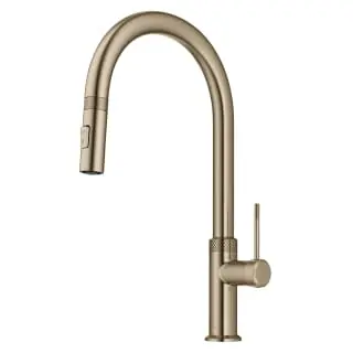 Kraus KPF-2654BG Open Box Kitchen Faucet – Brushed Gold Single-Handle Pull-Down with Soap Dispenser