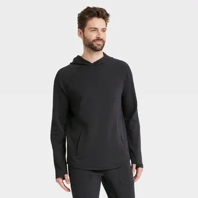 Men’s Pullover Hooded Waffle-Knit Sweatshirt – All In Motion (Open Box)