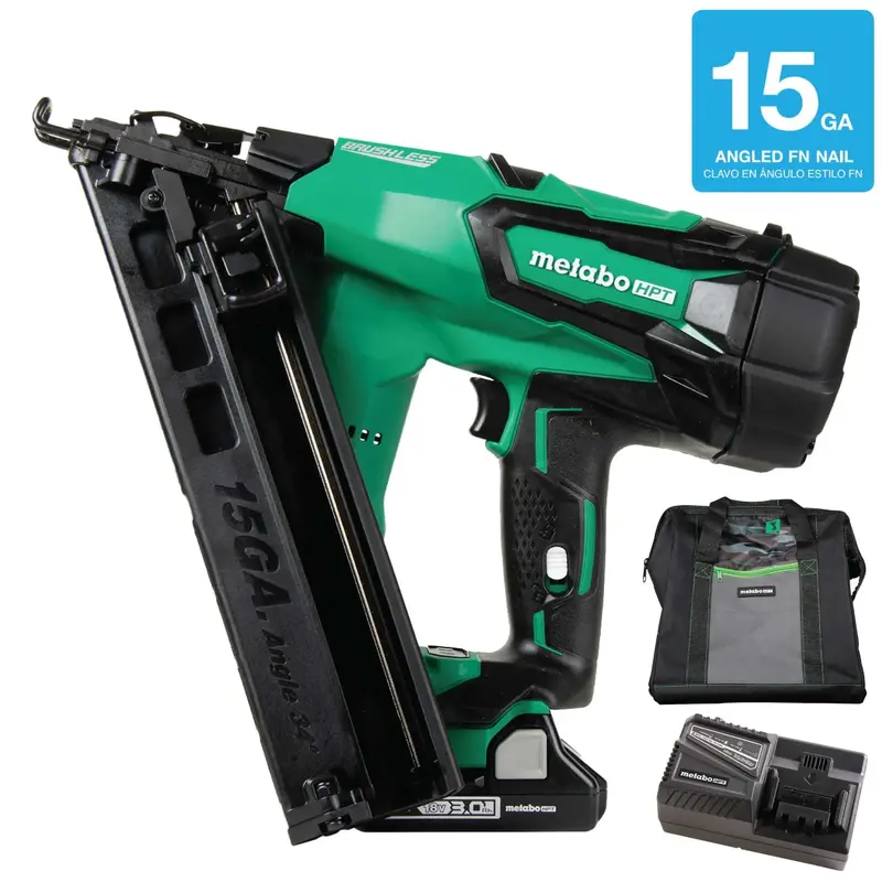 Metabo HPT Cordless 15-Gauge 2.5-Inch Finish Nailer – Open Box (Battery & Charger Included)