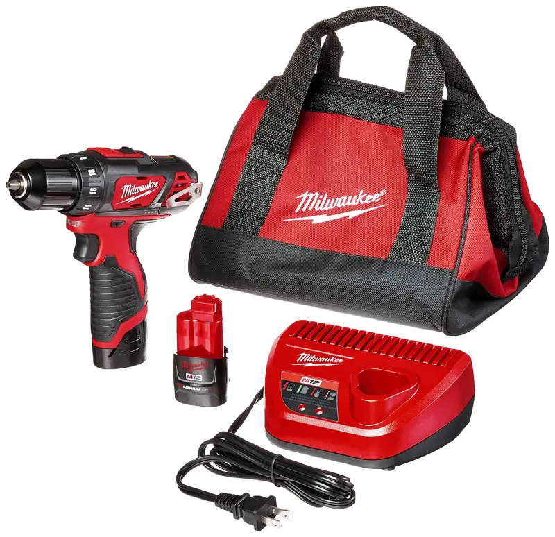 Milwaukee M12 12V Cordless 3/8″ Drill/Driver Kit – Open-Box Starter Set