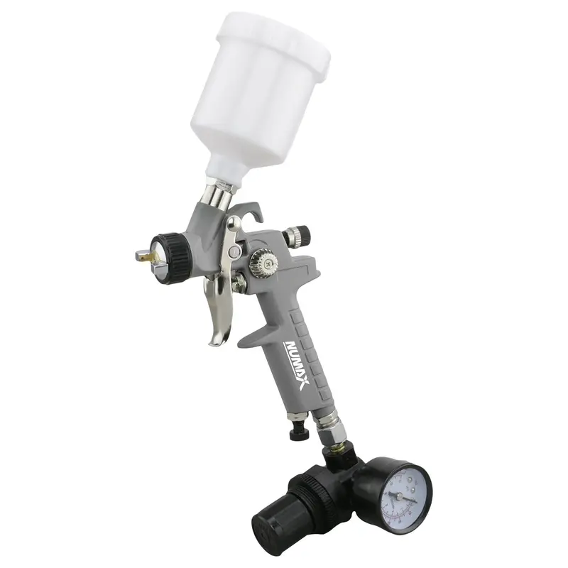 Mini HVLP Gravity-Feed Spray Gun — 0.8 mm Nozzle, Ideal for Detail Finishing