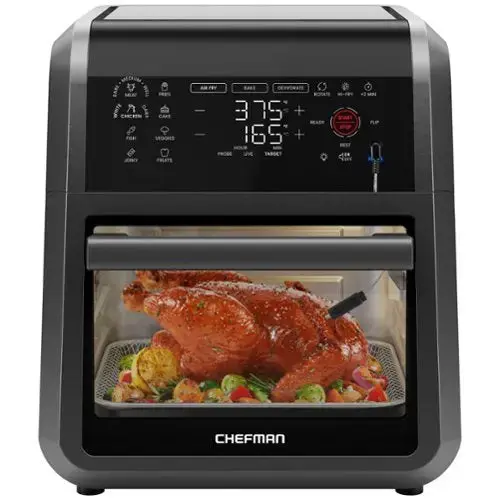 Open-Box CHEFMAN ExacTemp 12-Quart 5-in-1 Air Fryer – RJ38-RDO-PV12 Multi-Cook Functionality