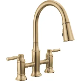 Open-Box Delta 2384L-CZ-PR-DST Pull-Down Kitchen Faucet – Champagne Bronze