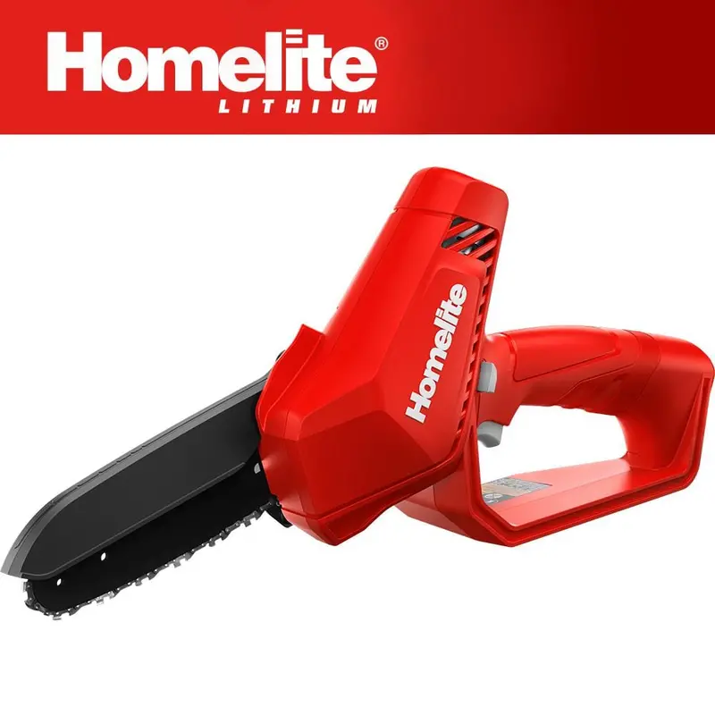 Open-Box Homelite 12V Lithium 6-Inch Mini Pruning Chainsaw – Built-in 2.5 Ah Battery & Charger