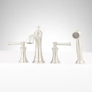 Open-Box Signature Hardware 480489 Two-Handle Roman Tub Faucet Set
