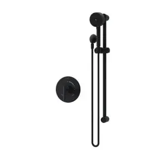 Open Box Symmons 3593BMBTRM Handheld Shower System with Matte Black Trim and Hose