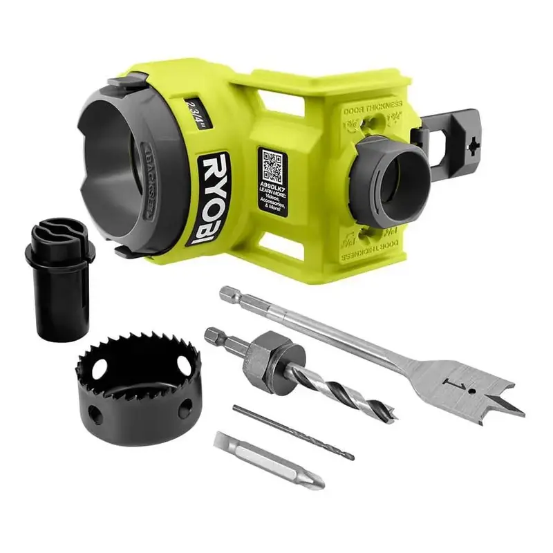 Open-Box Wood Door Lock Installation Kit with Hole Saw & Multi-Bit Driver