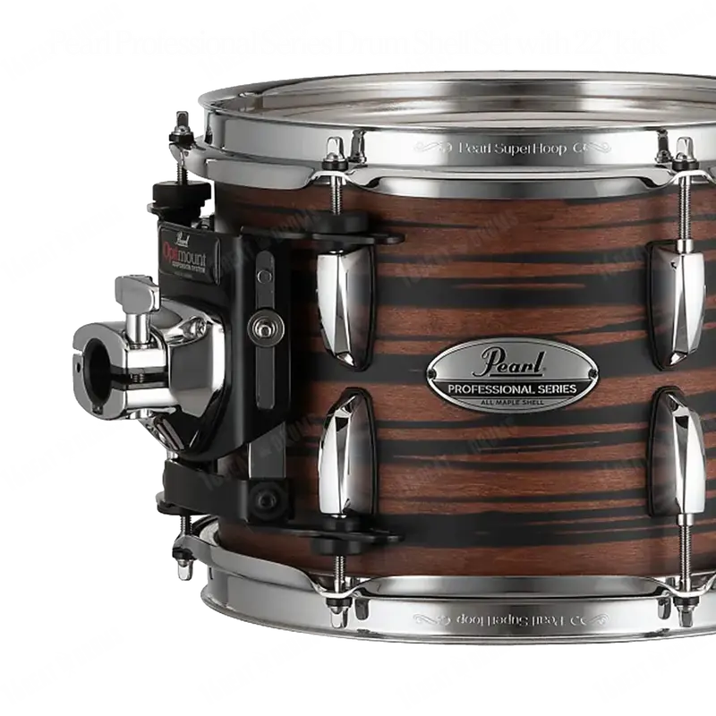 Pearl PMX-5-Pc-Complete-/C#883 Professional 5-Pc Drum Set — Mocha Swirl, 22″ Bass Drum