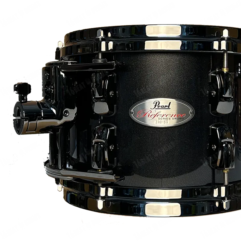 Pearl RF-5-Pc-Complete-/BN#331 Reference Drum Kit — Black Pearl Exclusive w/ Black Nickel Hardware