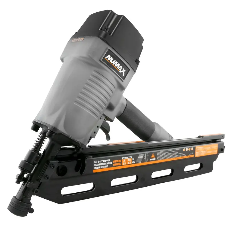 Pneumatic 34° Framing Nailer — 3-1/2″ Heavy-Duty Collated Nail Support