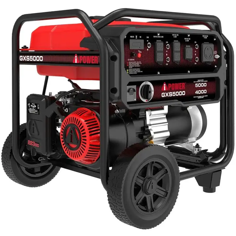 Pre-Owned 4000W Portable Gas Generator – Recoil Start, 223cc OHV Engine with CO Auto-Shutdown