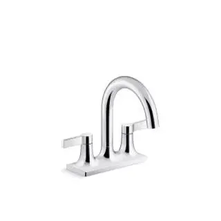 Refurbished Kohler K-28124-4-CP Bathroom Faucet – Single-Handle, Chrome Finish, Open-Box