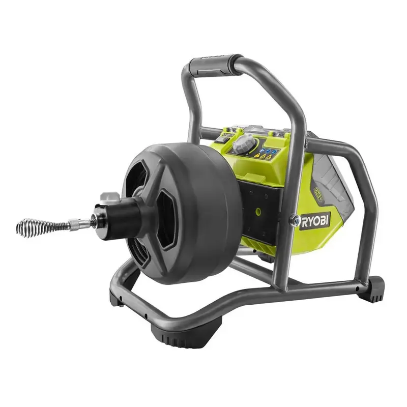 Refurbished RYOBI 18V ONE+ Hybrid Drain Auger Kit – 50-Foot Cable, 2Ah Battery & Charger Included