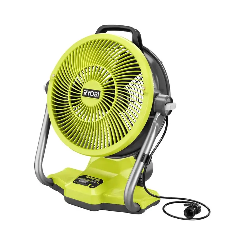 Refurbished RYOBI ONE+ 18V Whisper Series 12″ Misting Cannon Fan – Tool-Only