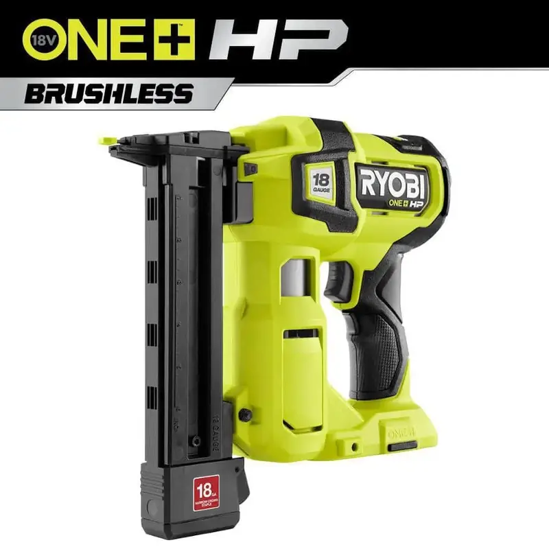 Refurbished Ryobi ONE+ HP 18V Brushless 18-Gauge Narrow Crown Stapler – Tool-Only