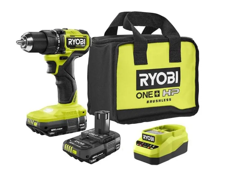 Ryobi ONE+ HP 18V Brushless Compact Drill/Driver Kit – Open-Box with Dual 1.5Ah Batteries & Charger