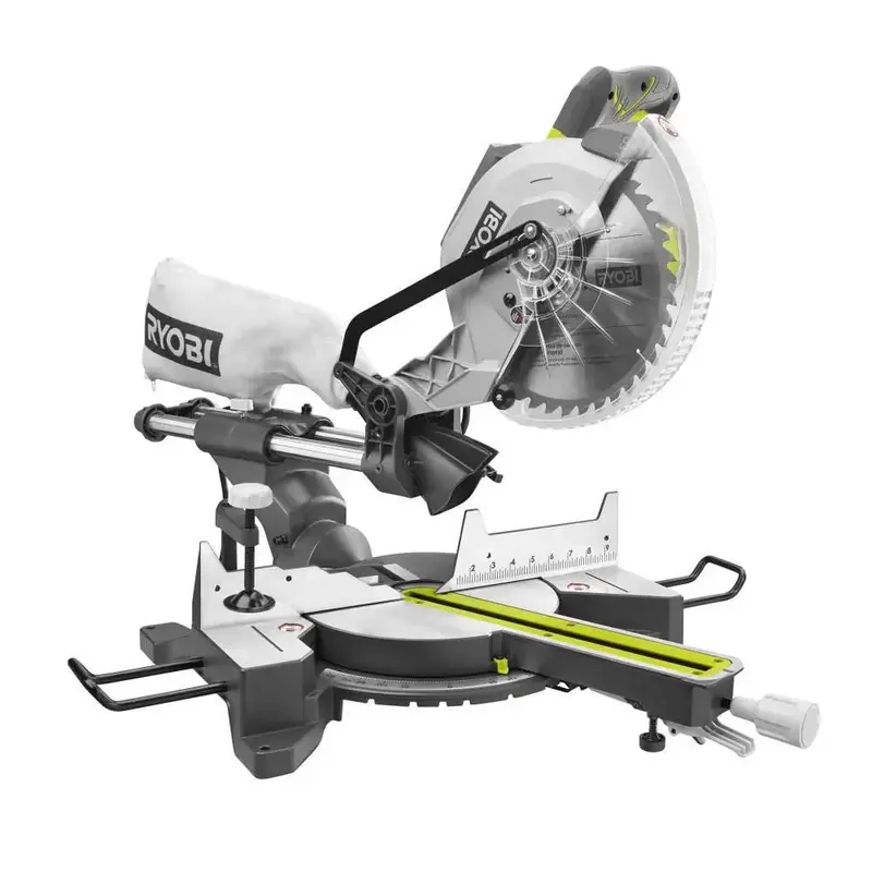 RYOBI TSS103 15-Amp 10-Inch Sliding Compound Miter Saw – Open-Box Power Tool with Laser Guide