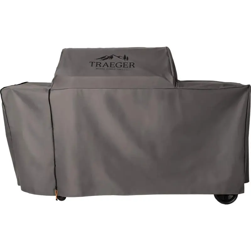 Traeger Woodridge Pro & Elite Grill Cover — Premium Grey Weather-Resistant Fit