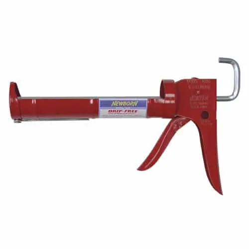 Newborn 102D Drip-Free E-Z Thrust Caulking Gun – 1/10 Gallon, Spring-Clip Drive 1